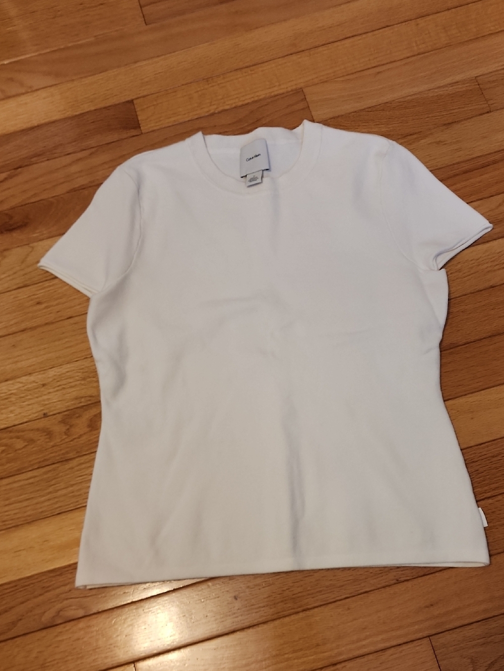 Calvin Klein White Crewneck Sweater